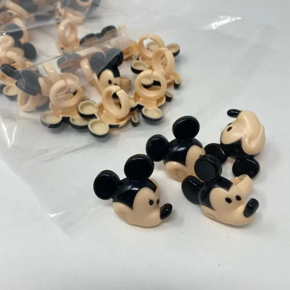 Bulk Mickey Mouse cupcake topper rings Lot of 48